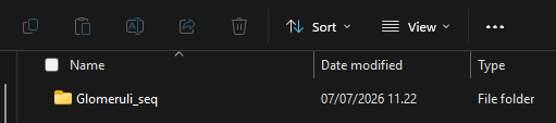 Example of correctly named folder