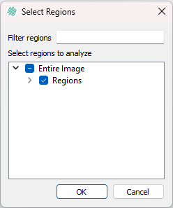 Deselect all regions by clicking the tick besides Region.