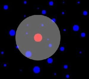 Radius marked