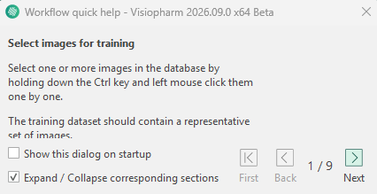 Guidance about Image Classes For Training.
