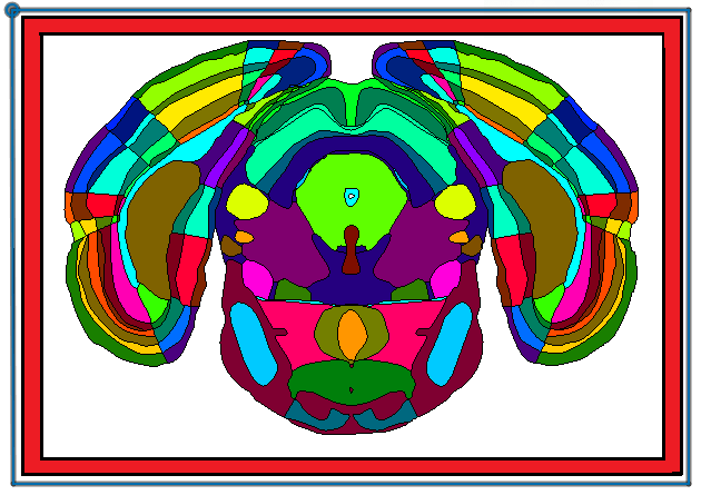 Click and drag inside the red area to move the atlas
