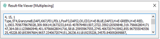 Result file for Multiplexing Image B
