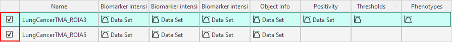 Click on the checkmark to load the image(s) into Phenoplex