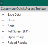 Open dropdown menu allowing you to deselect buttons