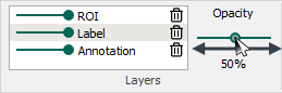 Control the master and individual transparency controls