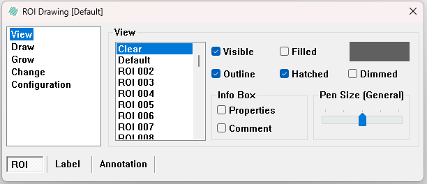 Default settings for eraser tool