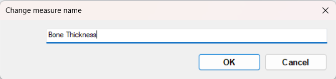 Assign a descriptive name to the measure tool.